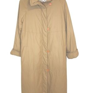 Bernardo Tan / khaki Very Warm Trench Coat for Women Size M